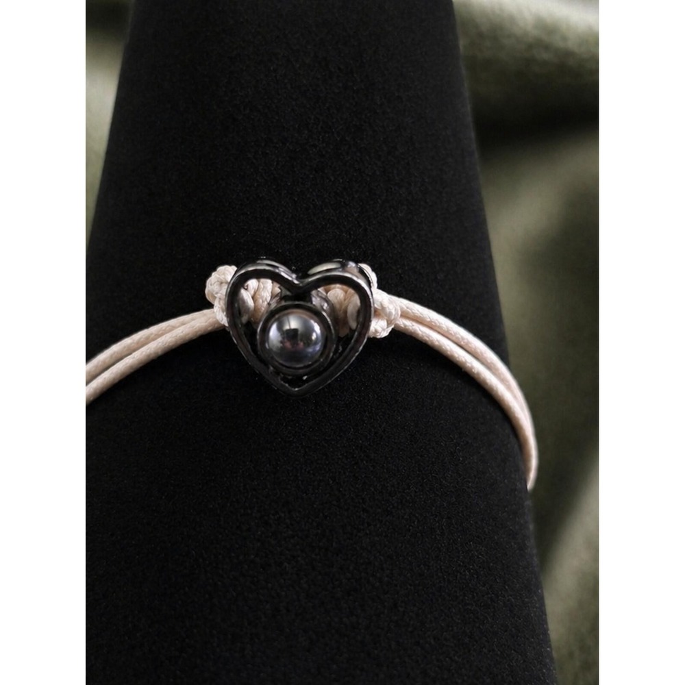 Matching Couples Bracelet Set Heart 100 Languages I‎ Love You Projection Jewelry - Picture 2 of 4